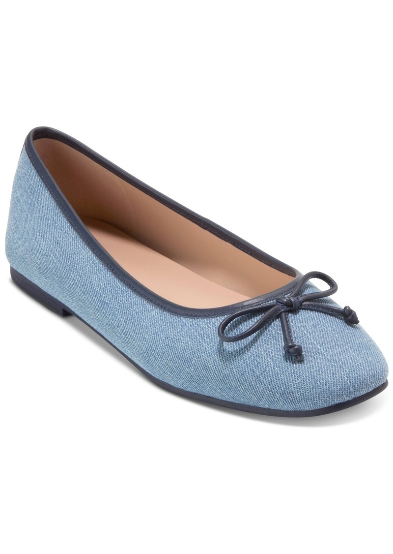 Cole Haan Women's Yara Soft Ballet Flats - Light Denim, Navy Blazer Leather