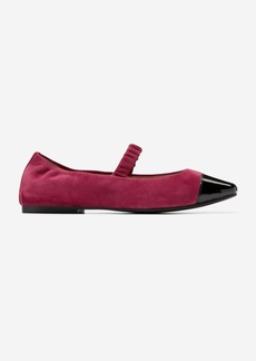 Cole Haan Women's Yvette Maryjane Ballet Flat - Red Size 6.5