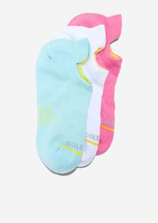 Cole Haan Women's Zerøgrand 3-pair Liner Socks - Bright Blue Size OSFA