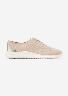 Cole Haan Women's Zerøgrand Meritt Stitchlite Oxfords - Beige Size 7.5