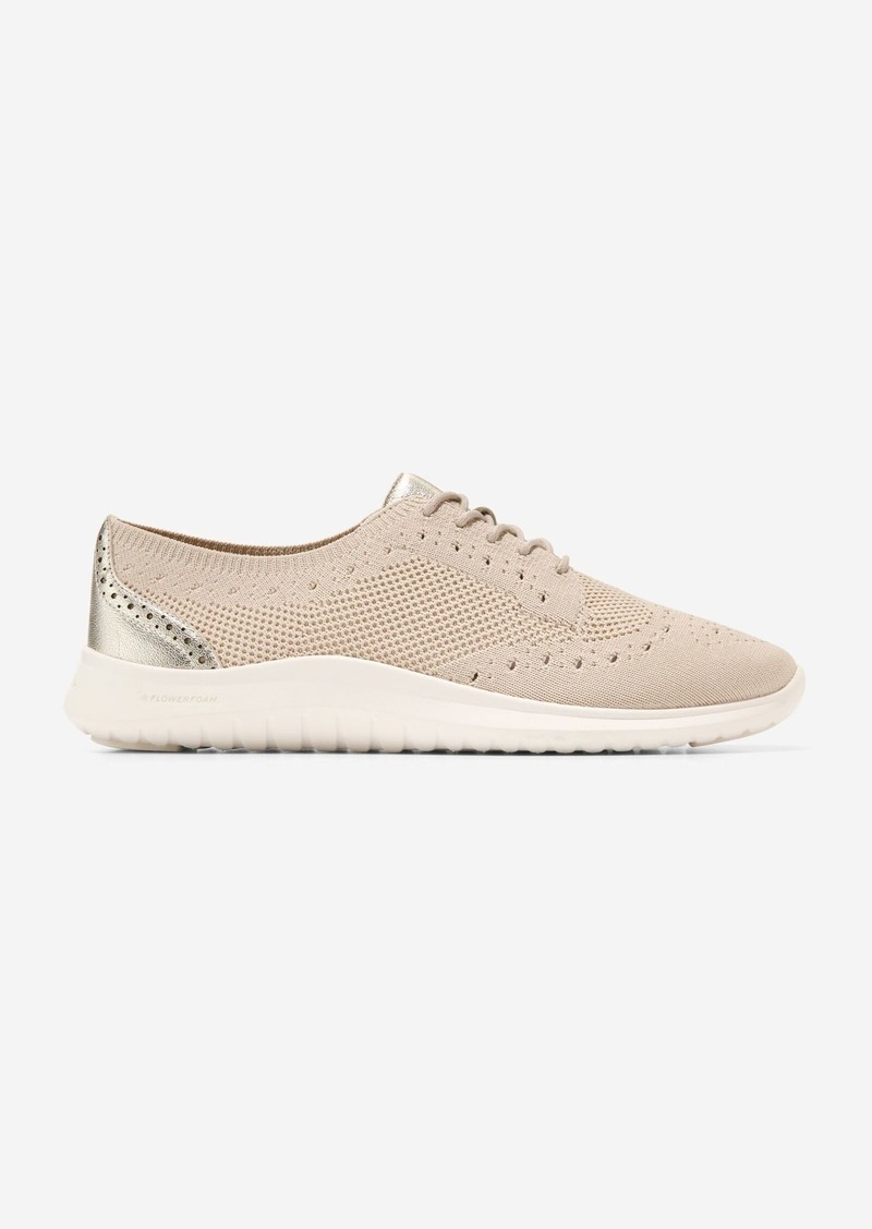 Cole Haan Women's Zerøgrand Meritt Stitchlite Oxfords - Beige Size 6