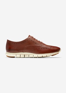Cole Haan Women's Zerøgrand Wingtip Oxford Shoes - Brown Size 7.5