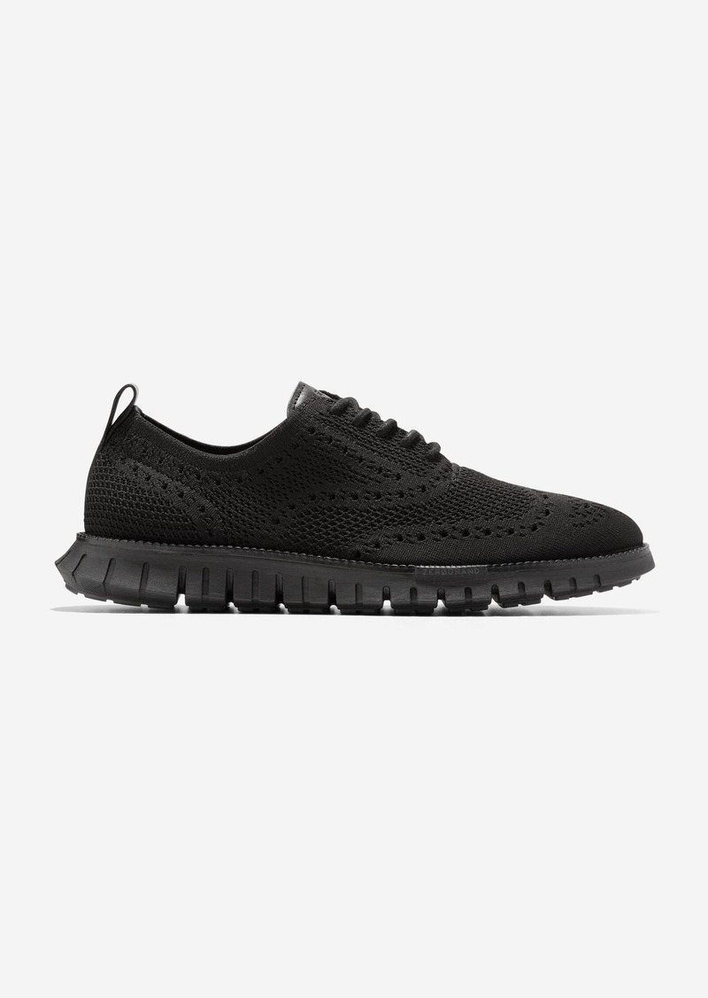 Cole Haan Men's Zerøgrand Remastered Stitchlite Wingtip Oxford Shoes - Black Size 12