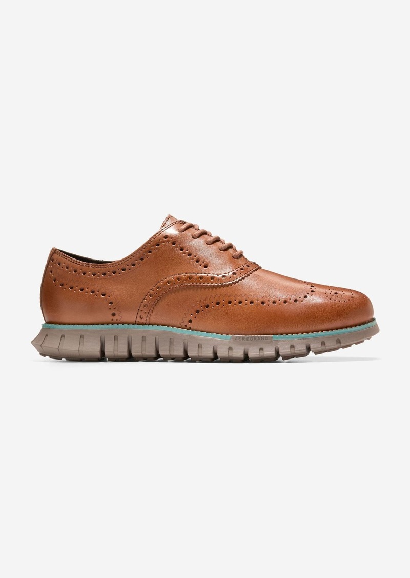 Cole Haan Men's Zerøgrand Remastered Wingtip Oxford Shoes - Brown Size 9.5