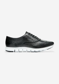 Cole Haan Women's Zerøgrand Wingtip Oxford Shoes - Black Size 6