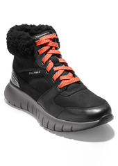 Cole Haan ZeroGrand Flex Sneaker Boot in Black Tumble Leather at Nordstrom
