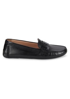 Cole Haan Evelyn Chain Leather Driving Loafers