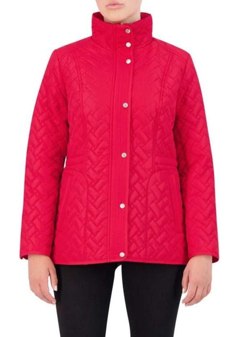 Cole Haan Funnel Neck Quilted Jacket