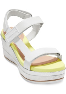 Cole Haan GA Ayer Womens Wedge Ankle Strap Wedge Sandals