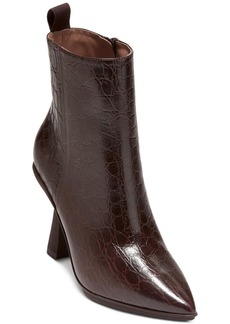 Cole Haan GA York Womens Embossed Leather Side Zip Ankle Boots