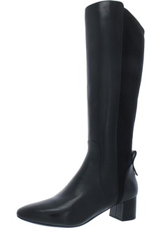 Cole Haan GO TO BLOCK Womens Leather Block Heel Thigh-High Boots