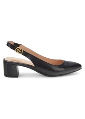 Cole Haan ​Go-To Embossed Leather Slingback Pumps