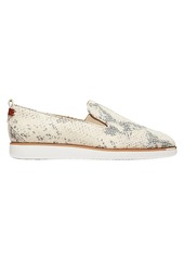 Cole Haan Grand Ambition Slip-On Snakeskin-Embossed Leather Sneakers