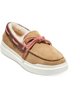 Cole Haan Grand Pro Rally Moccasin Womens Suede Slip On Boat Shoes