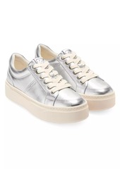 Cole Haan Grandpro Max Metallic Leather Platform Sneakers