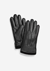 Cole Haan GRANDSERIES Leather Knit Cuff Glove