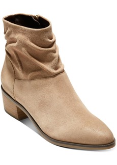 Cole Haan MAPLE BOOTIES Womens Faux Suede Pointed Toe Ankle Boots