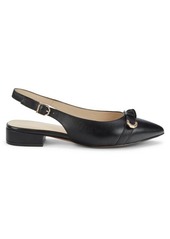 Cole Haan Menlo Leather Slingback Skimmer Flats