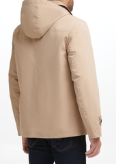 Cole Haan Men's Classic Hooded Rain Jacket - Tan