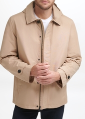 Cole Haan Men's Classic Hooded Rain Jacket - Tan