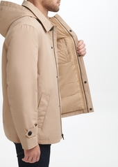 Cole Haan Men's Classic Hooded Rain Jacket - Tan