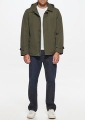 Cole Haan Men's Classic Hooded Rain Jacket - Olive