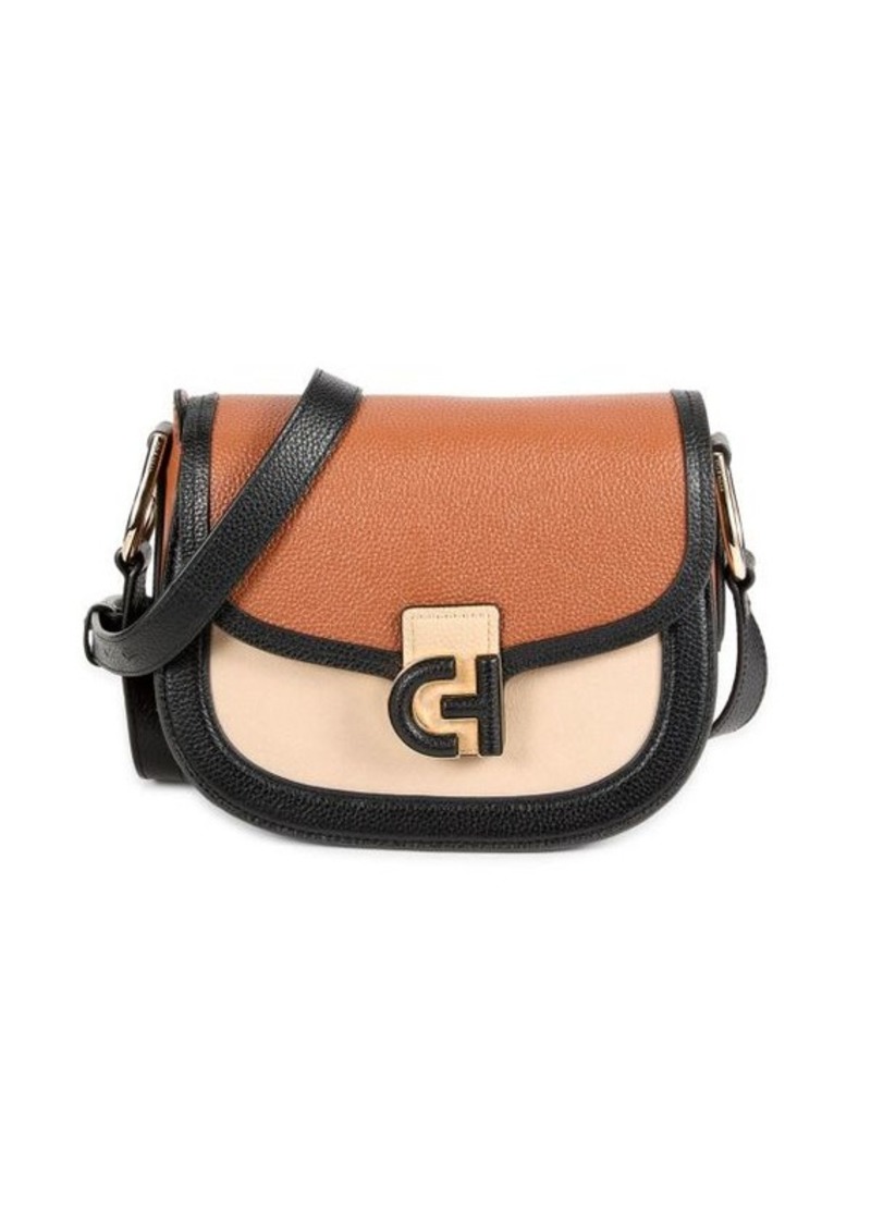 Cole Haan Mini Colorblock Leather Saddle Bag