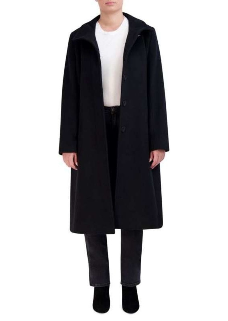 Cole Haan Minimal Wool Blend Car Coat