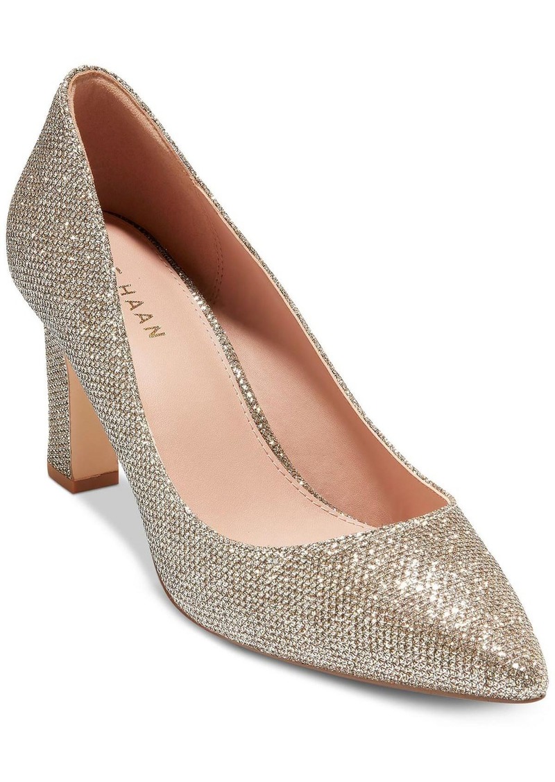 Cole Haan Mylah Womens Glitter Pointed Toe Pumps