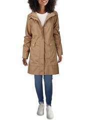 Cole Haan Signature Back Bow Packable Hooded Raincoat in Mist at Nordstrom Rack