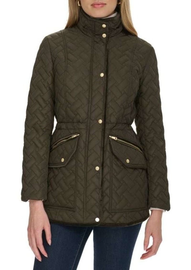 Cole Haan Quilted Button Front Jacket