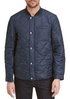 Cole Haan Quilted Nylon Bomber Jacket