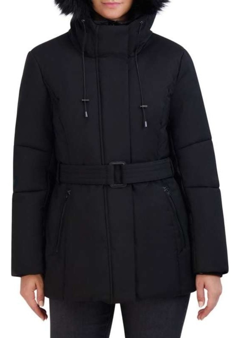 Cole Haan Signature faux Fur Hooded Parka