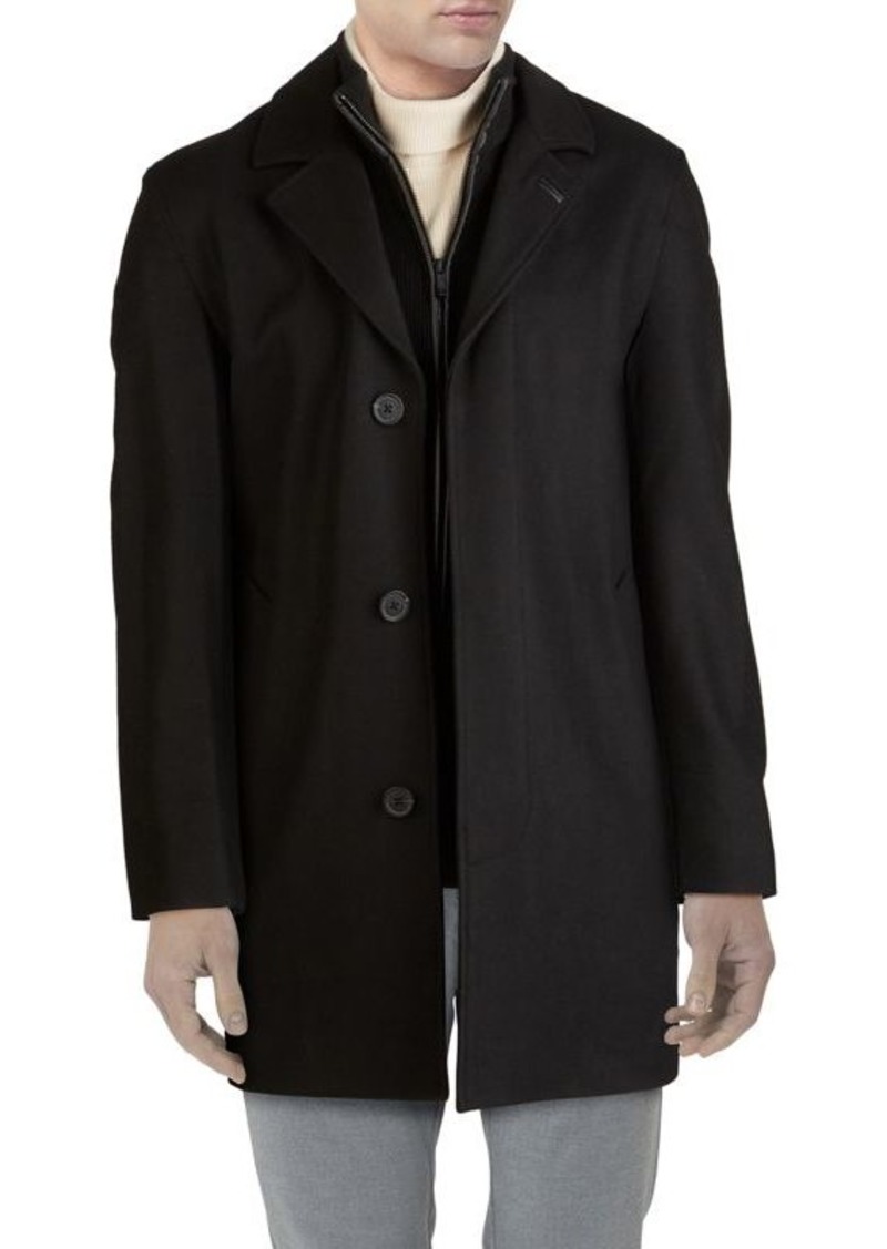 Cole Haan Solid Wool-Blend Coat