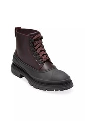 Cole Haan Stratton Shroud Leather Lug-Sole Boots