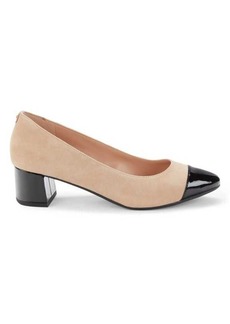 Cole Haan The Go To Cap Toe Suede Pumps