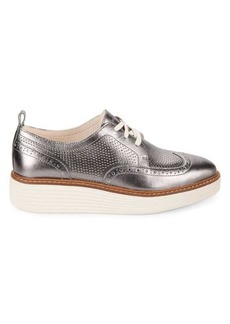 Cole Haan Metallic Leather Oxford Shoes