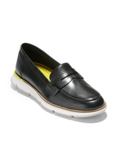 Cole Haan 4.ZeroGrand Penny Loafer in Black Princess Leather at Nordstrom