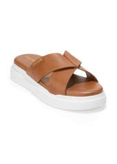 Cole Haan GrandPro Rally Slide Sandal in British Tan Leather at Nordstrom