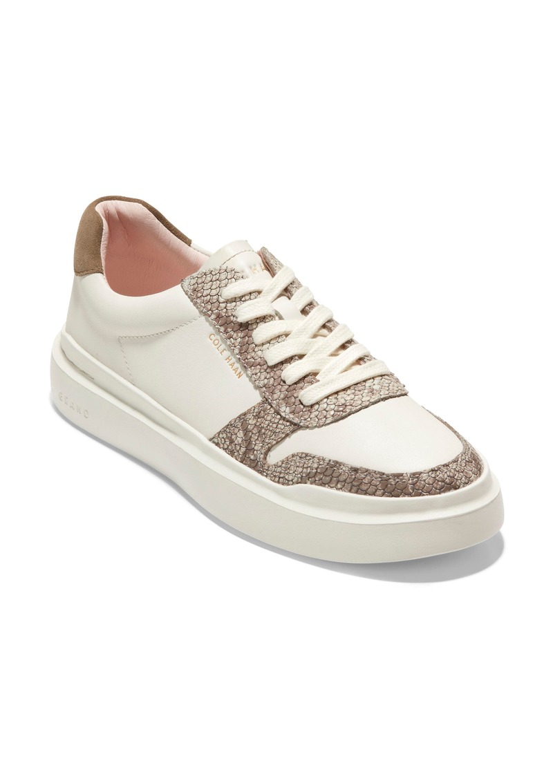 Cole Haan GrandPro Rally Sneaker in Ivory/Glass Snake Print at Nordstrom