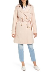 Cole Haan Signature Hooded Trench Coat in Nude at Nordstrom