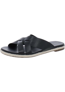 Cole Haan Womens Faux Leather Slip-On Slide Sandals