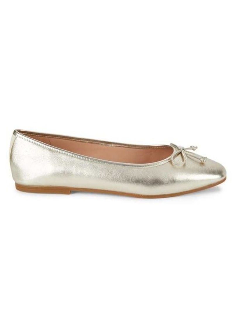 Cole Haan Yara Metallic Leather Ballet Flats