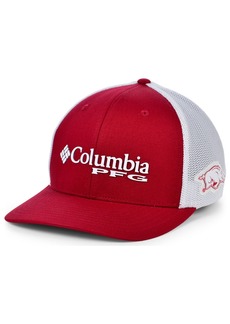 Columbia Arkansas Razorbacks Pfg Stretch Cap - Crimson/White