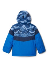 Columbia Big Boys Lightning Lift Hooded Jacket - Bright Indigo, Collegiate Navy Tectonic,