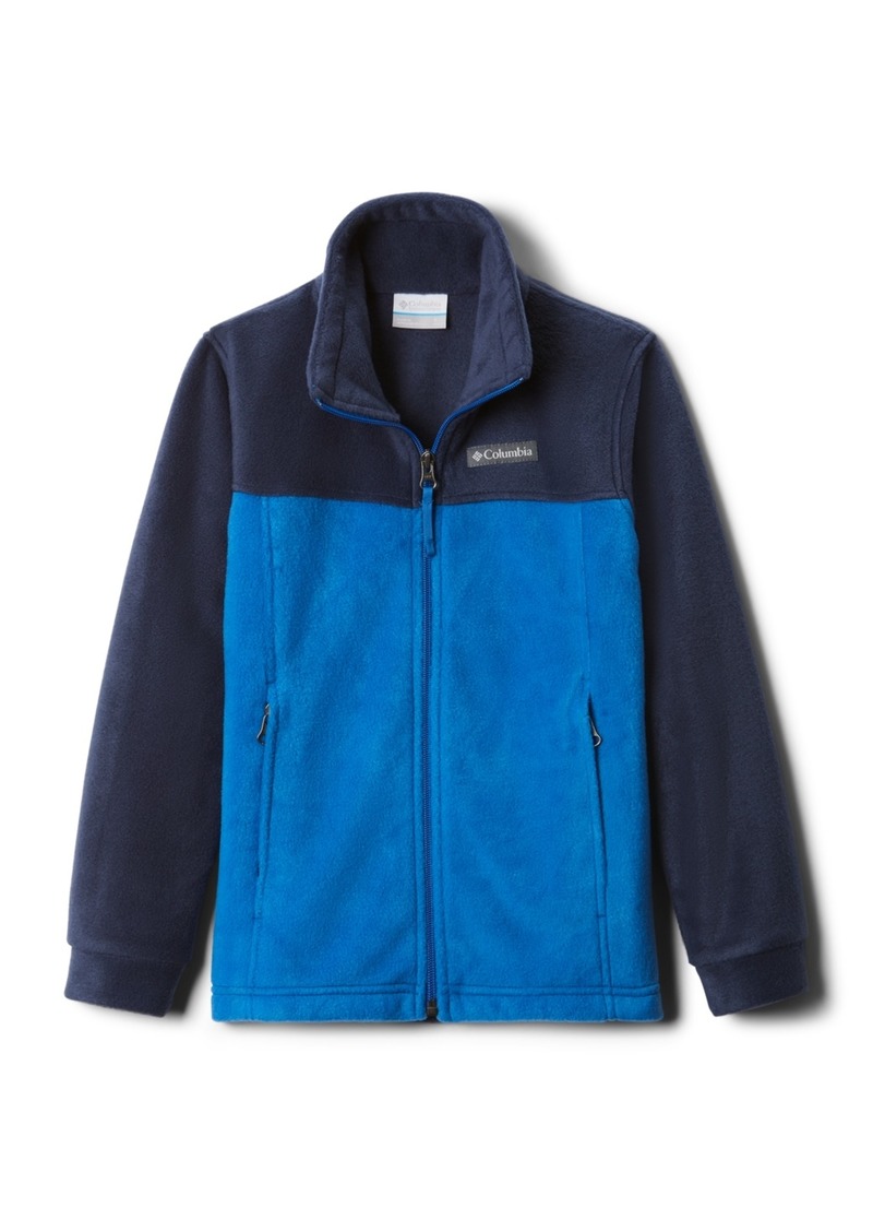 Columbia Big Boys Steens Mountain Fleece Jacket - Bright Indigo, Collegiate Navy