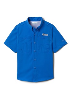 Columbia Big Boys Tamiami Short Sleeves Shirt - Vivid Blue