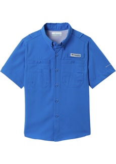 Columbia Boys' PFG Tamiami Short Sleeve Shirt, XXS, Vivid Blue