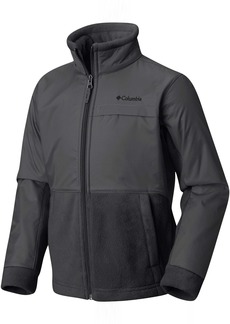 Columbia Boys' Steens Mountain Overlay Fleece Jacket, Medium, Black