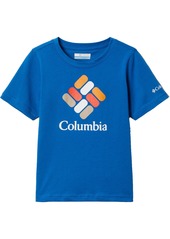 Columbia Boys Valley Creek Short Sleeve Graphic T-Shirt, Boys', Small, White Bearly Pack